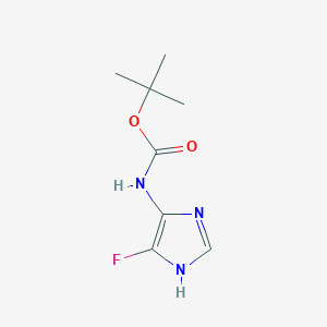 molecular formula C8H12FN3O2 B12819967 tert-butyl (5-fluoro-1H-imidazol-4-yl)carbamate 