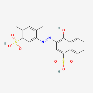 molecular formula C18H16N2O7S2 B12820023 FD&C Red No. 4 free acid CAS No. 14918-59-3