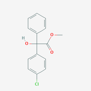 molecular formula C15H13ClO3 B12820031 Methyl 2-(4-chlorophenyl)-2-hydroxy-2-phenylacetate 