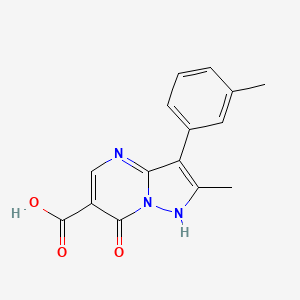 2-Methyl-7-oxo-3-(m-tolyl)-4,7-dihydropyrazolo[1,5-a]pyrimidine-6-carboxylic acid