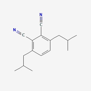 molecular formula C16H20N2 B12820054 3,6-Diisobutylphthalonitrile 