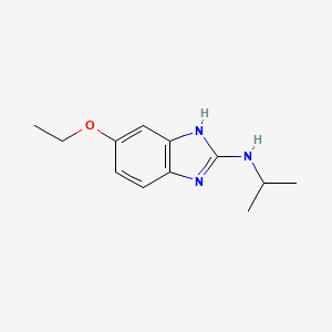 molecular formula C12H17N3O B12820062 6-Ethoxy-N-isopropyl-1H-benzo[d]imidazol-2-amine 