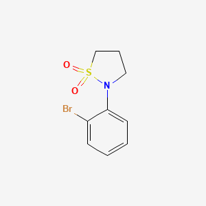 B1282007 2-(2-Bromophenyl)isothiazolidine 1,1-dioxide CAS No. 71703-14-5