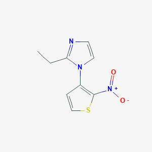 2-Ethyl-1-(2-nitrothiophen-3-yl)-1h-imidazole