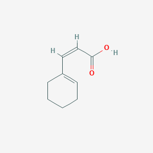 molecular formula C9H12O2 B12820094 (Z)-3-(Cyclohex-1-en-1-yl)acrylic acid 