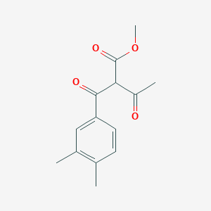 molecular formula C14H16O4 B12820116 Methyl 2-(3,4-dimethylbenzoyl)-3-oxobutanoate CAS No. 676348-53-1