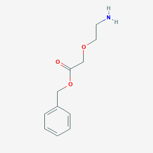 molecular formula C11H15NO3 B12820124 Benzyl 2-(2-aminoethoxy)acetate 