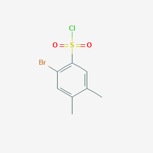 molecular formula C8H8BrClO2S B1282013 2-Bromo-4,5-dimethylbenzenesulfonyl chloride CAS No. 71795-72-7