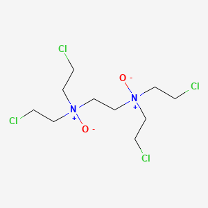 molecular formula C10H20Cl4N2O2 B12820136 Ethylenediamine, N,N,N',N'-tetrakis(2-chloroethyl)-, N,N'-dioxide CAS No. 99976-50-8