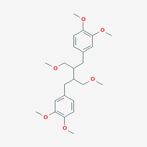 molecular formula C24H34O6 B12820144 4-[3-[(3,4-Dimethoxyphenyl)methyl]-4-methoxy-2-(methoxymethyl)butyl]-1,2-dimethoxybenzene 