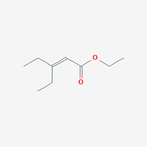 molecular formula C9H16O2 B1282016 3-乙基戊-2-烯酸乙酯 CAS No. 15249-93-1