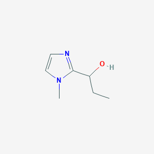 molecular formula C7H12N2O B12820177 1-(1-Methyl-1H-imidazol-2-yl)propan-1-ol 