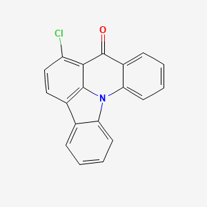 molecular formula C19H10ClNO B12820212 Indolo[3,2,1-de]acridin-8-one, 7-chloro- 