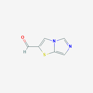 molecular formula C6H4N2OS B12820233 Imidazo[5,1-b]thiazole-2-carbaldehyde CAS No. 268552-79-0