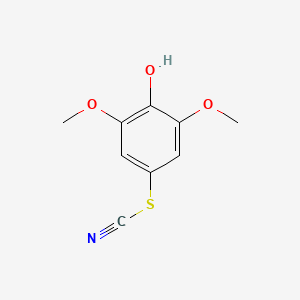 molecular formula C9H9NO3S B12820254 2,6-Dimethoxy-4-thiocyanatophenol 