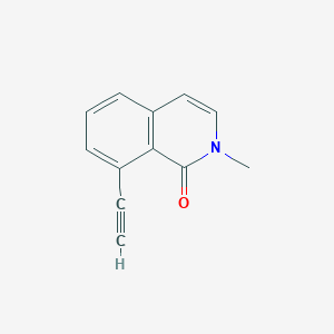 molecular formula C12H9NO B12820255 8-Ethynyl-2-methylisoquinolin-1(2H)-one 