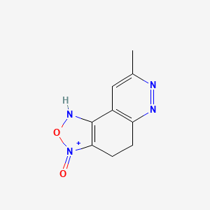 8-methyl-4,5-dihydro-1H-[1,2,5]oxadiazolo[3,4-f]cinnolin-3-ium 3-oxide