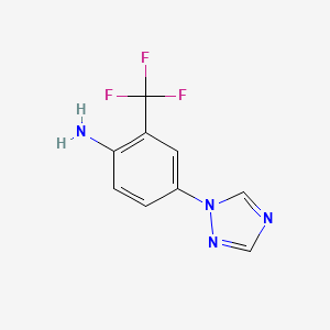 4-(1H-1,2,4-triazol-1-yl)-2-(trifluoromethyl)aniline