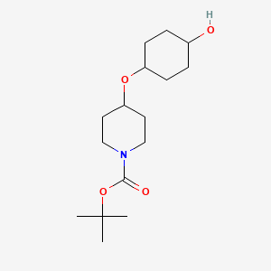 molecular formula C16H29NO4 B12820328 tert-Butyl 4-((4-hydroxycyclohexyl)oxy)piperidine-1-carboxylate 