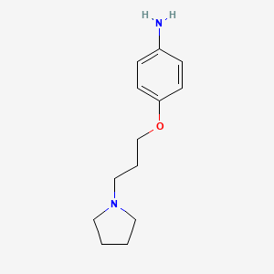 molecular formula C13H20N2O B1282033 4-(3-(Pyrrolidin-1-yl)propoxy)aniline CAS No. 343965-79-7