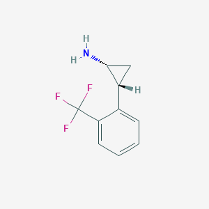 molecular formula C10H10F3N B12820334 (1R,2R)-2-(2-(Trifluoromethyl)phenyl)cyclopropan-1-amine 