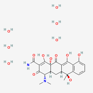 molecular formula C22H36N2O14 B12820341 Tetracycline hexahydrate CAS No. 60644-93-1