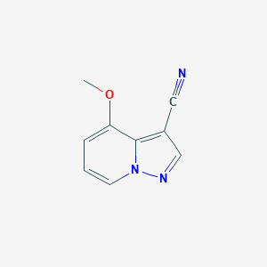 molecular formula C9H7N3O B12820349 4-Methoxypyrazolo[1,5-a]pyridine-3-carbonitrile 