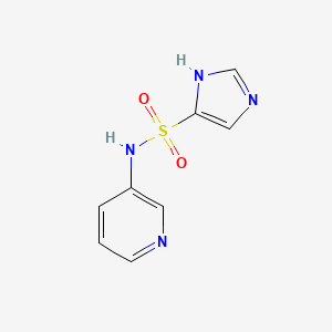 molecular formula C8H8N4O2S B12820370 N-(Pyridin-3-yl)-1H-imidazole-4-sulfonamide 