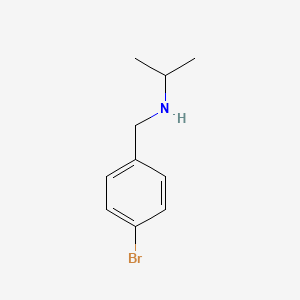B1282038 [(4-Bromophenyl)methyl](propan-2-yl)amine CAS No. 60376-97-8