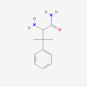 molecular formula C11H16N2O B12820413 2-Amino-3-methyl-3-phenylbutanamide 