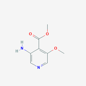 molecular formula C8H10N2O3 B1282045 Methyl 3-amino-5-methoxyisonicotinate CAS No. 82673-74-3