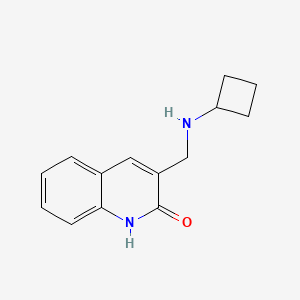 3-[(Cyclobutylamino)methyl]quinolin-2-ol