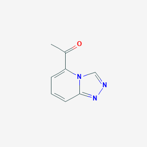 molecular formula C8H7N3O B12820473 1-([1,2,4]Triazolo[4,3-a]pyridin-5-yl)ethan-1-one 