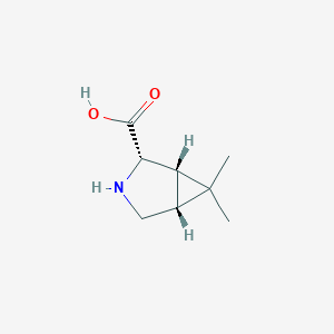 molecular formula C8H13NO2 B12820524 (1S,2S,5R)-6,6-Dimethyl-3-azabicyclo[3.1.0]hexane-2-carboxylic acid 