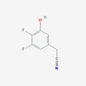 molecular formula C8H5F2NO B12820540 2-(3,4-Difluoro-5-hydroxyphenyl)acetonitrile 