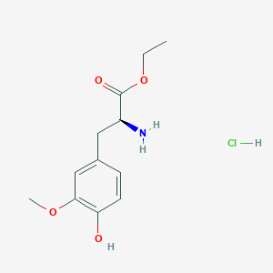 Ethyl (S)-2-amino-3-(4-hydroxy-3-methoxyphenyl)propanoate hydrochloride