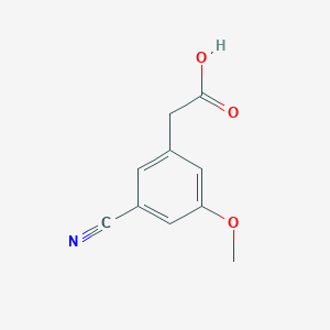 molecular formula C10H9NO3 B12820561 (3-Cyano-5-methoxyphenyl)acetic acid 