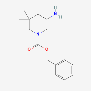 molecular formula C15H22N2O2 B12820567 Benzyl 5-amino-3,3-dimethylpiperidine-1-carboxylate 