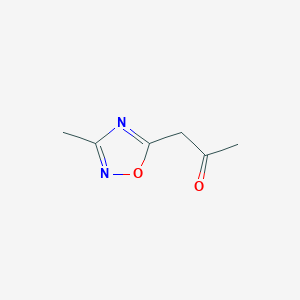 molecular formula C6H8N2O2 B1282059 1-(3-甲基-1,2,4-噁二唑-5-基)丙酮 CAS No. 80196-64-1