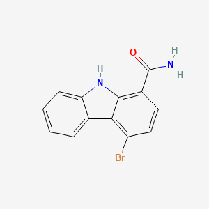 molecular formula C13H9BrN2O B12820604 4-bromo-9H-carbazole-1-carboxamide 