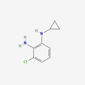 molecular formula C9H11ClN2 B12820665 3-chloro-N1-cyclopropylbenzene-1,2-diamine 