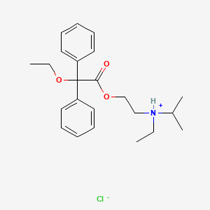 Acetic acid, 2,2-diphenyl-2-ethoxy-, (2-(N-ethyl-N-isopropylamino)ethyl) ester, hydrochloride