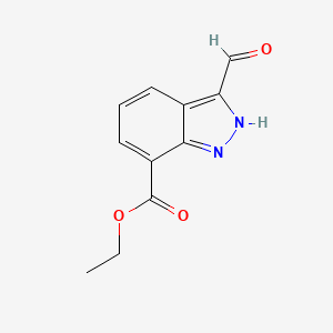 Ethyl 3-formyl-1H-indazole-7-carboxylate