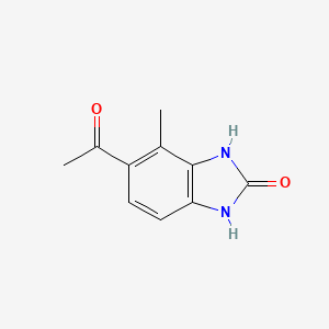 molecular formula C10H10N2O2 B12820754 5-Acetyl-4-methyl-1H-benzo[d]imidazol-2(3H)-one 