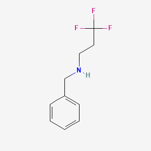 molecular formula C10H12F3N B1282076 N-Benzyl-3,3,3-trifluoropropan-1-amine CAS No. 756469-34-8