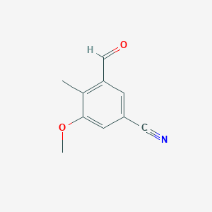 3-Formyl-5-methoxy-4-methylbenzonitrile