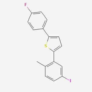 2-(4-Fluorophenyl)-5-(5-iodo-2-methylphenyl)thiophene