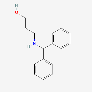 molecular formula C16H19NO B1282080 3-[(二苯甲基)氨基]丙醇 CAS No. 164165-32-6