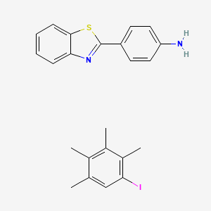 molecular formula C23H23IN2S B12820808 4-(1,3-Sbenzothiazol-2-YL)phenylamine 