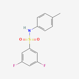 molecular formula C13H11F2NO2S B12820819 3,5-Difluoro-N-(p-tolyl)benzenesulfonamide 